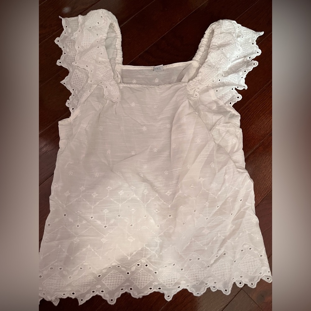 Old navy women top white size s